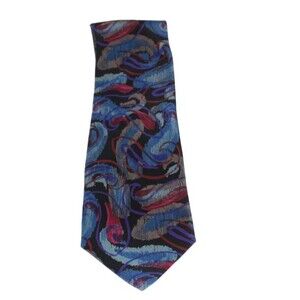 Vintage Ungaro Paris Men's Abstracrt Neck Tie Italian 100% Silk  57" X 3.5"